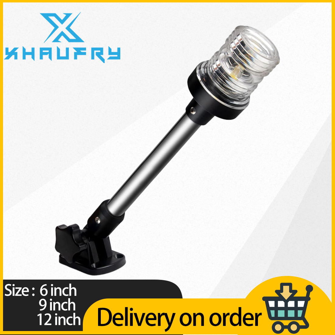 Fishing Boat Navigation Light - Luces LED Blancas Plegables de 360
