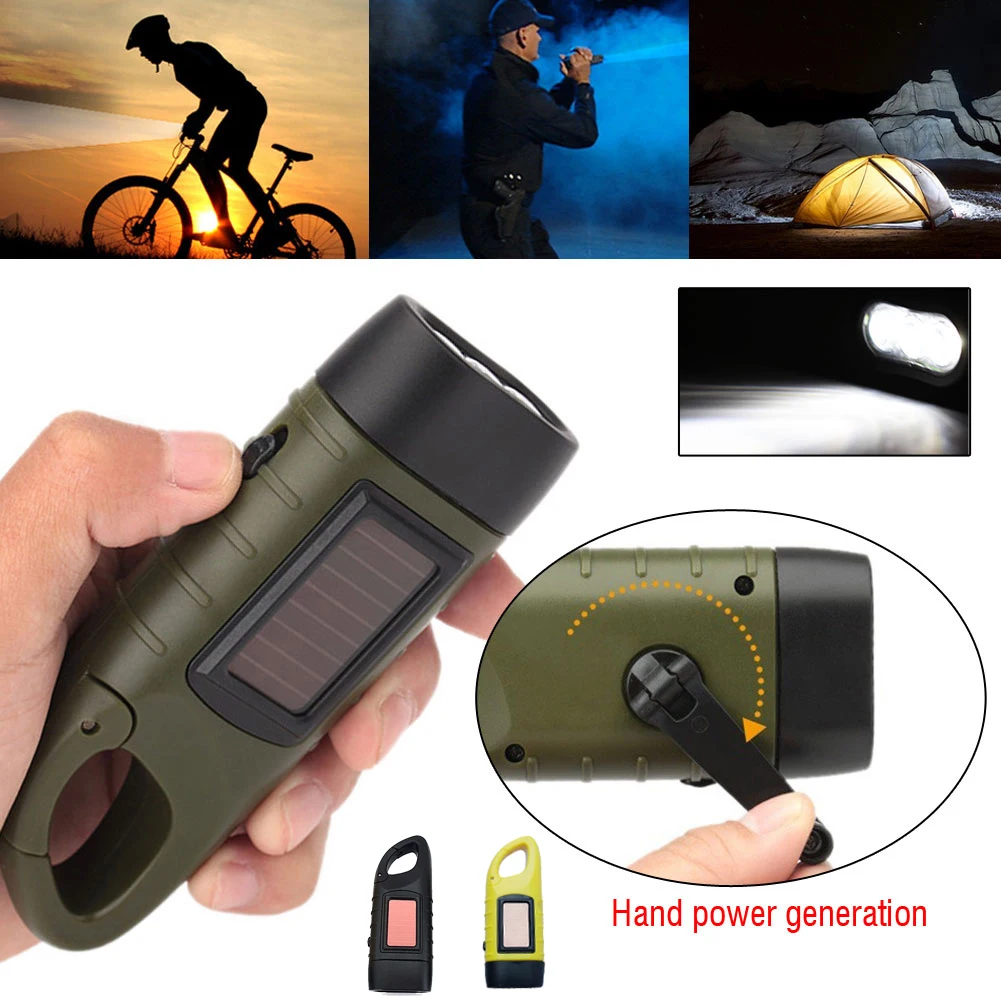 Fishing Boat Navigation Light - Linterna LED de Manivela con Energía