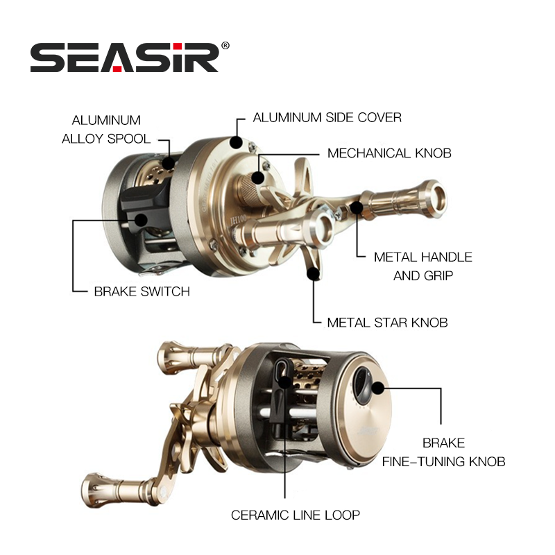 SEASIR JH carrete de Baitcasti - Abu Garcia Reel Max reseña y precio