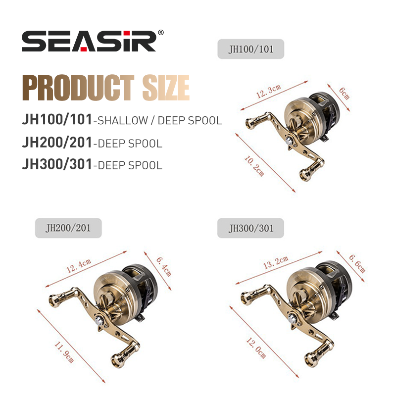 SEASIR JH carrete de Baitcasti - Abu Garcia Reel Max reseña y precio