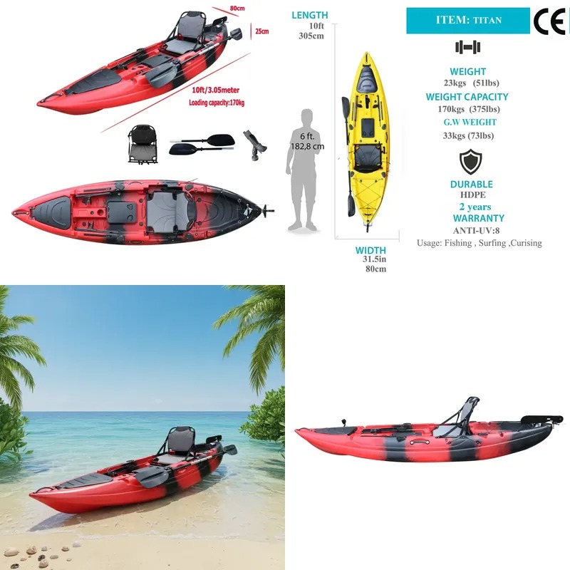 Kayak de Pesca con Asiento Ind - Fishing Boat Paddle reseña y precio